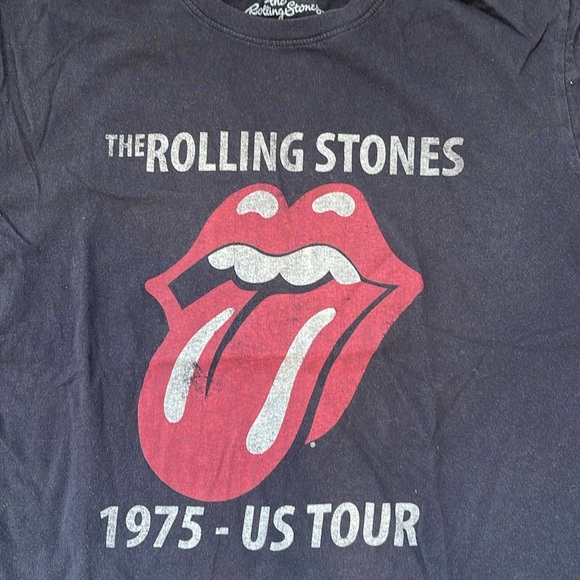 Rolling Stones Distressed Graphic T-Shirt (1975-US TOUR) - Picture 2 of 3